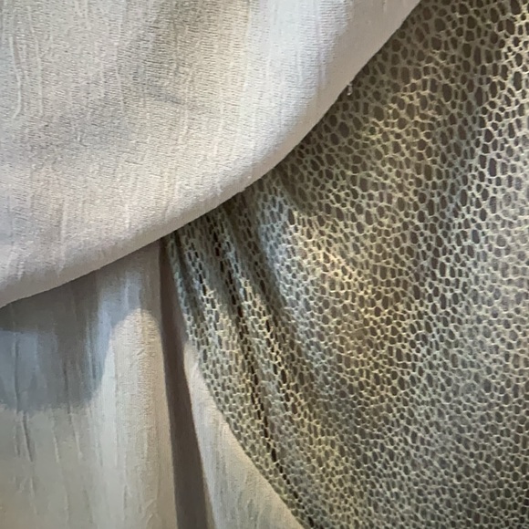 Helmut Lang Tan Asymmetrical Draped Cocktail Dress, size 6 - Picture 8 of 16